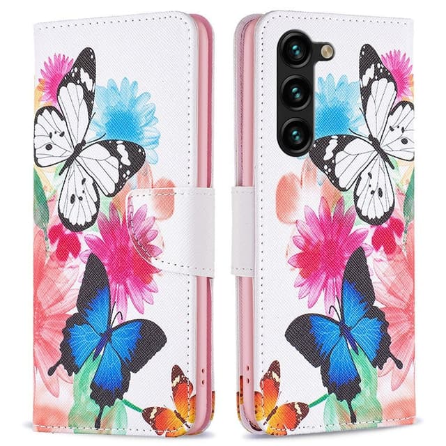 För Samsung Galaxy S24+ Plånbok Fodral Skal Mönster Skydd