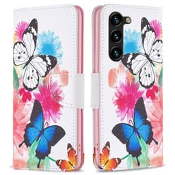 Til Samsung Galaxy S24+ tegnebogstativetui mønstertelefoncover