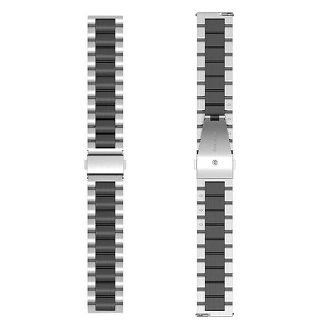 Kellon ranneke ruostumatonta terästä Garmin VivoMove HR - Hopea/must