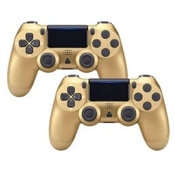 2-pack Trådløs håndkontrol kompatibel med PS4, Guld