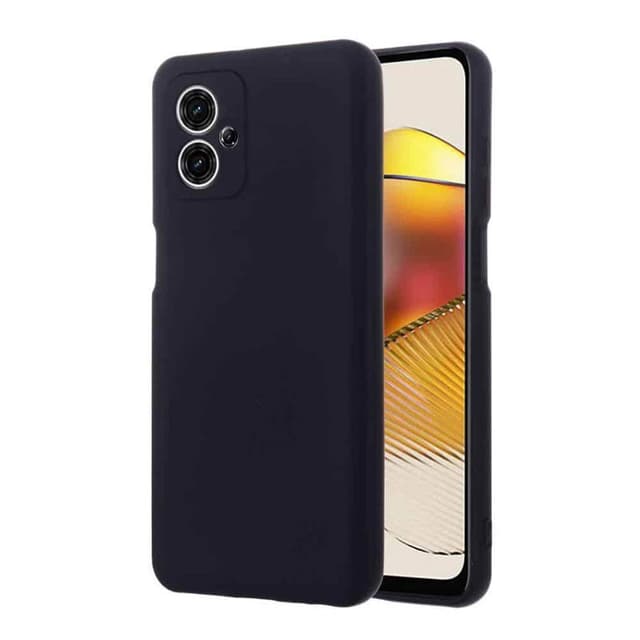 Liquid silikone cover Motorola Moto G54 - Sort