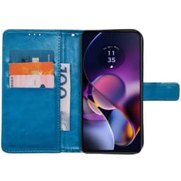 Wallet cover 3-kort Motorola Moto G54 - Lyseblå