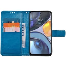 Wallet cover 3-kort Motorola Moto G84 - Lyseblå