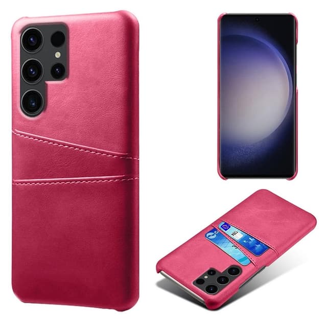 Samsung Galaxy S24 Ultra KSQ Pu-nahkapäällysteinen kuori kova kotelo