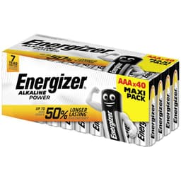Batteri AAA (R03) Alkaliskt Energizer Power 1.5 V 40 st