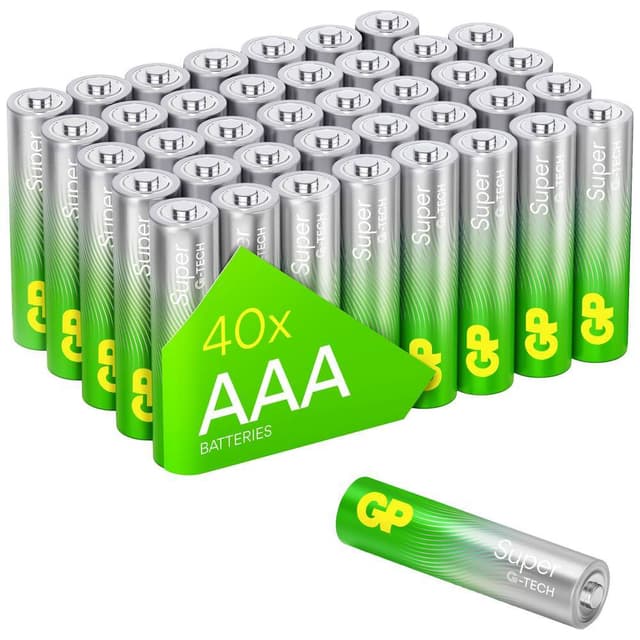 GP Batteries GPSUP24A011S40 AAA-batteri 40 stk