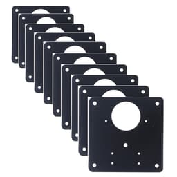 Reparationsplatta för möbelgångjärn 9x9 cm rostfritt stål 10-pack Svar