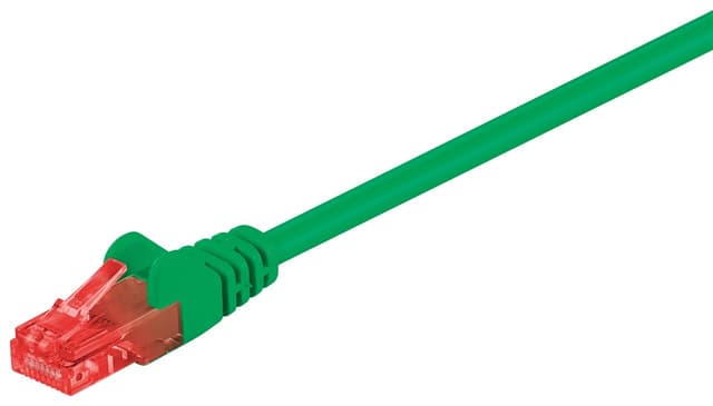CAT 6 patchkabel, U/UTP, Grønn