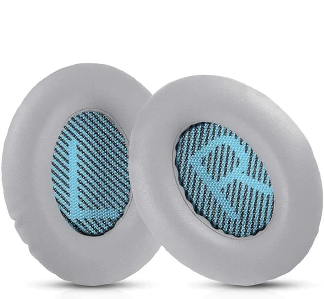 Öronkuddar kompatibla med Bose QC35/25/15, AE2, AE 2i, AE 2w, SoundTrue, SoundLink Gray+Blue
