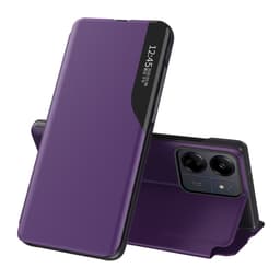 SKALO Xiaomi Redmi 13C 4G Clear View Window Kotelo - Violetti