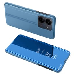 SKALO Xiaomi Redmi 13C 4G Clear View Spegel fodral - Blå