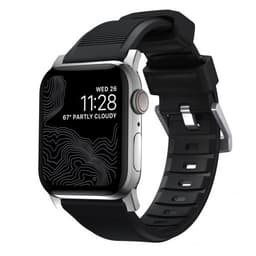 NOMAD Apple Watch 42/44/45mm/Apple Watch Ultra Armband Rugged Band Svart Silver