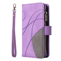 KT Wallet Case til Xiaomi Redmi 13C - Lilla-sort
