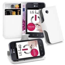 LG L40 Pungetui Cover Case (Hvid)