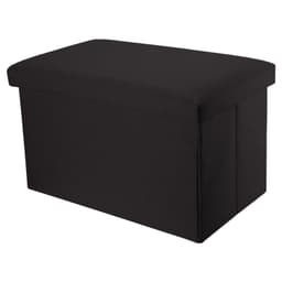 Klapbænk 78x38x38 cm Taburet Skammel (sort)