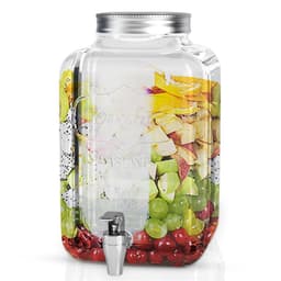 Dryckesdispenser 4 L med kran Glasbehållare