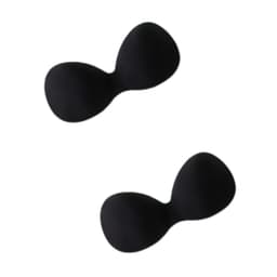 1 par Wings One-Piece BH-innlegg Avtakbar for kvinners kopper BH Sort