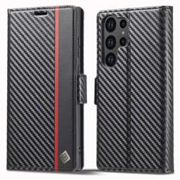LC.IMEEKE Lompakkokotelo Samsung Galaxy S24 Ultra - Musta