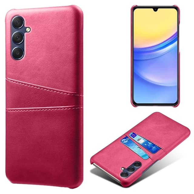 Samsung Galaxy A15 KSQ Pu-nahkapäällysteinen kuori kova kotelo
