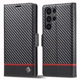 LC.IMEEKE Lompakkokotelo Samsung Galaxy S24 Ultra - Musta
