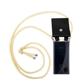 Samsung Galaxy M31 Deksel med Halskjede (gul)