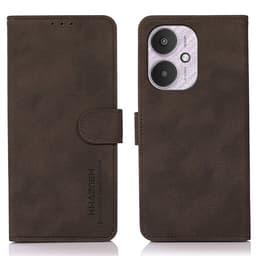 SKALO Xiaomi Redmi 13C 4G KHAZNEH Plånboksfodral i PU-Läder - Brun