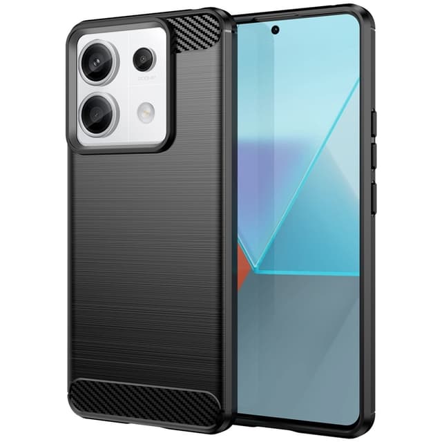 SKALO Xiaomi Redmi Note 13 Pro 5G Armor Carbon Stöttåligt TPU-skal - Svart