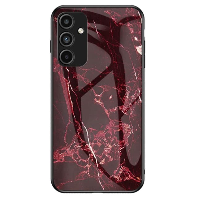 SKALO Samsung A15 4G Marmor Härdat Glas TPU-skal - Motiv 1