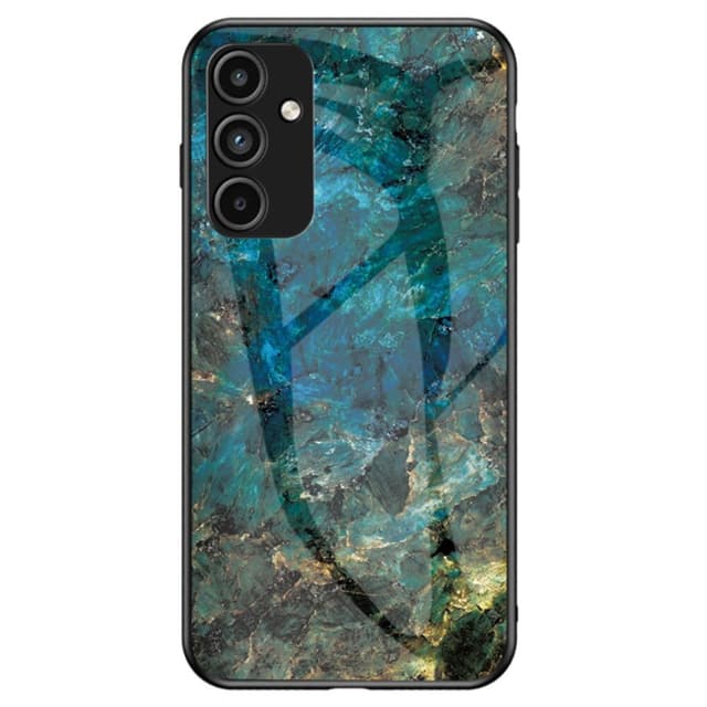 SKALO Samsung A15 4G Marmor hærdet glas TPU Cover - #4