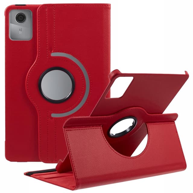SKALO Lenovo Tab M11 360 Litchi Flip Cover - Rød