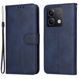SKALO Xiaomi Redmi Note 13 5G PU-læder Pungetui - Blå