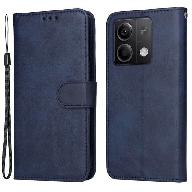 SKALO Xiaomi Redmi Note 13 5G PU-læder Pungetui - Blå