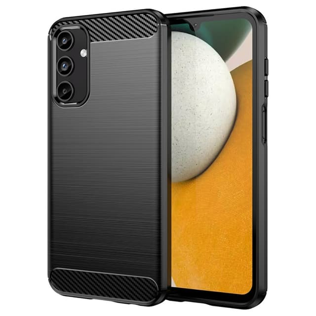 SKALO Samsung A15 5G Armor Carbon Stødsikker TPU-cover - Sort