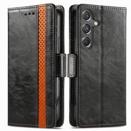 SKALO Samsung A15 5G CASENEO 002 Series Premium PU-Läder Plånbok - Svart