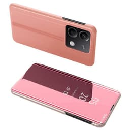 SKALO Xiaomi Redmi Note 13 Pro 5G Clear View Mirror Etui - Rosa guld