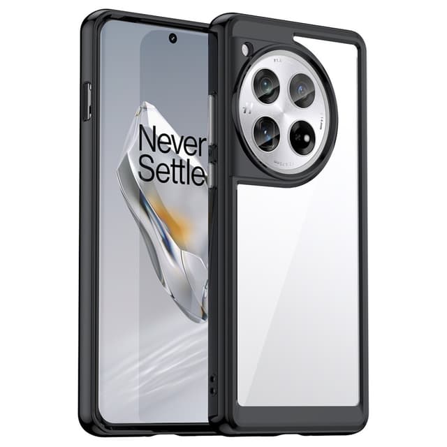 SKALO OnePlus 12 5G Väri Puskurin Suojakuori - Musta
