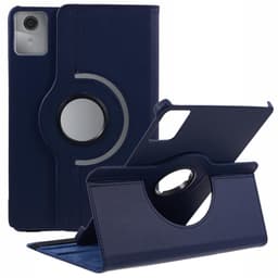SKALO Lenovo Tab M11 360 Litchi Flip Cover - Mørkeblå