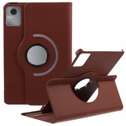 SKALO Lenovo Tab M11 360 Litchi Flip Cover - Brun
