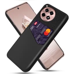 SKALO OnePlus 12R 5G Premium PU læder kortholder Cover - Sort