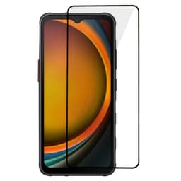 2-PACK SKALO Samsung Xcover 7 5G Heltäckande Skärmskydd Härdat Glas - Svart