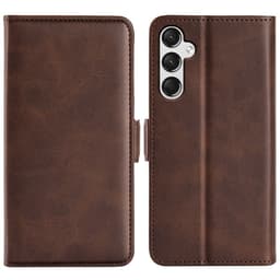 SKALO Samsung A25 5G Premium Plånboksfodral - Brun