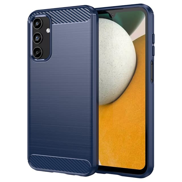SKALO Samsung A15 5G Armor Carbon Stöttåligt TPU-skal - Blå