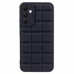 SKALO Samsung A15 5G Puffer Bumper TPU-suojakuori - Musta