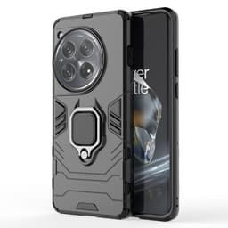 SKALO OnePlus 12 5G Armor Hybrid Metallring skal - Svart