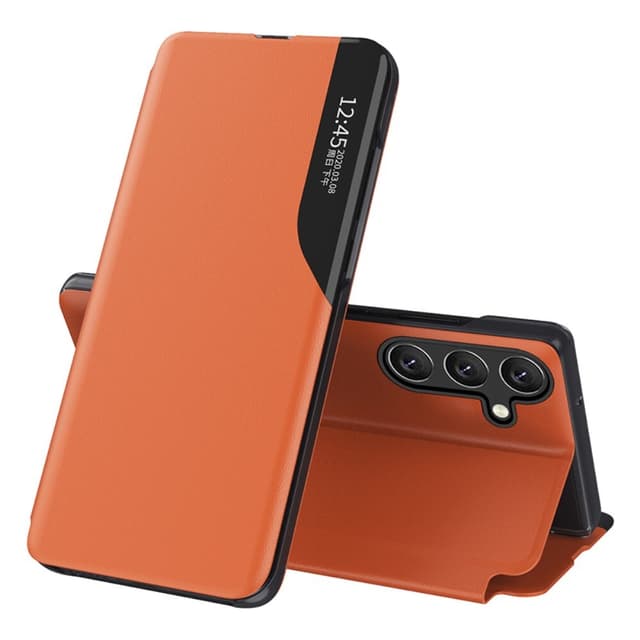 SKALO Samsung A15 4G Clear View Window Cover - Orange