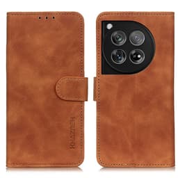 SKALO OnePlus 12 5G KHAZNEH Lompakkokotelo PU-nahasta - Ruskea