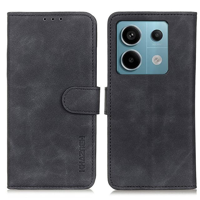 SKALO Xiaomi Redmi Note 13 Pro 5G KHAZNEH Pungetui i PU-læder - Sort