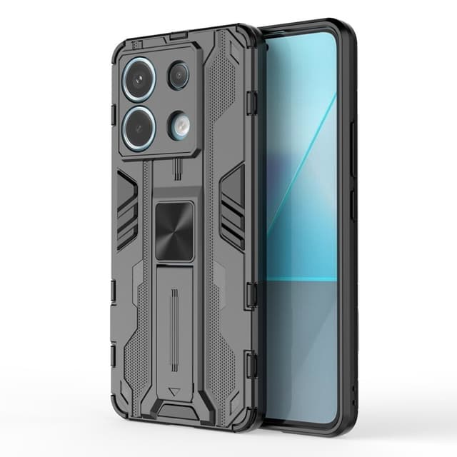 SKALO Xiaomi Redmi Note 13 Pro 5G Hybrid BIBERCAS Cover - Sort