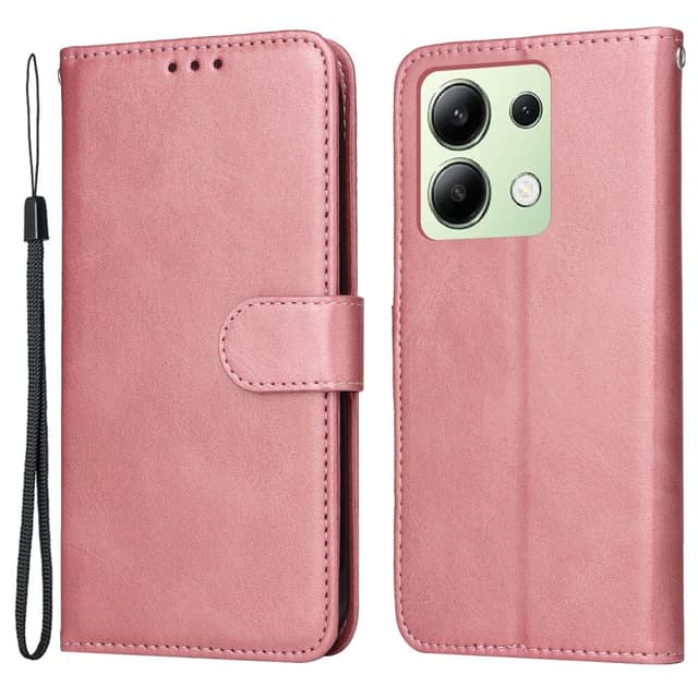 SKALO Xiaomi Redmi Note 13 4G PU-Läder Plånboksfodral - Rosa