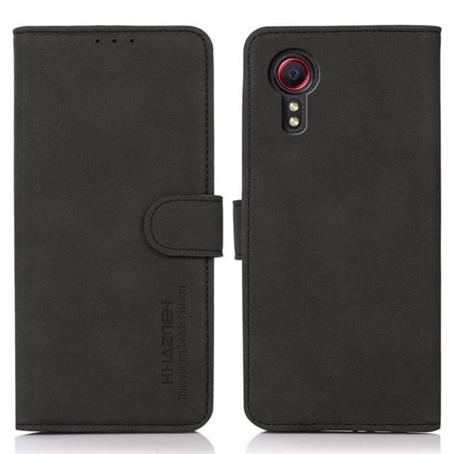 SKALO Samsung Xcover 7 KHAZNEH Plånboksfodral i PU-Läder - Svart